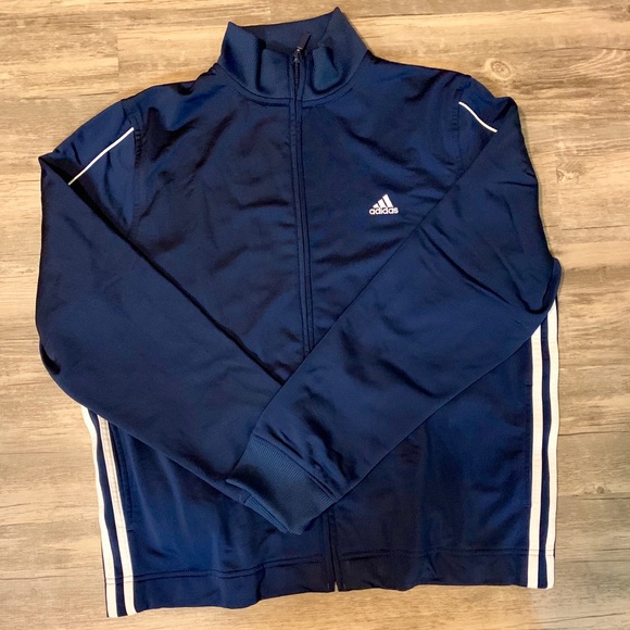Vintage Adidas Men’s Navy Blue Track Jacket - Picture 1 of 4
